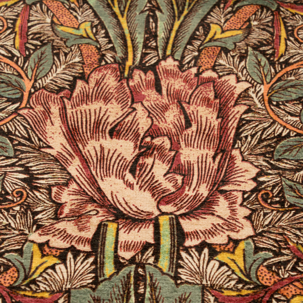 Washable Honeysuckle Pink Rug - William Morris