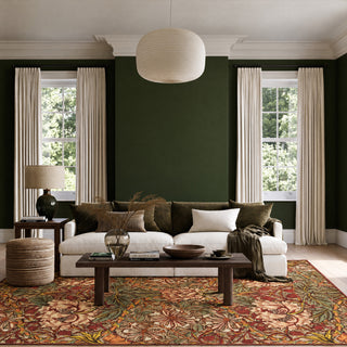 Washable Honeysuckle Pink Rug - William Morris