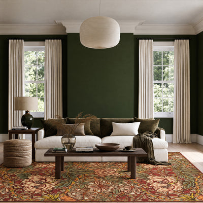 Washable Honeysuckle Pink Rug - William Morris