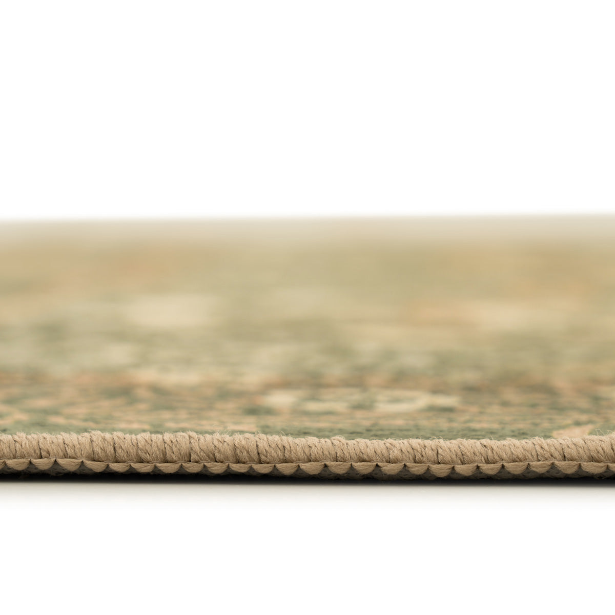 Washable Pomegranate Green Rug - William Morris