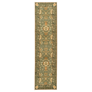 Washable Pomegranate Green Runner - William Morris