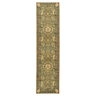 Washable Pomegranate Green Runner - William Morris