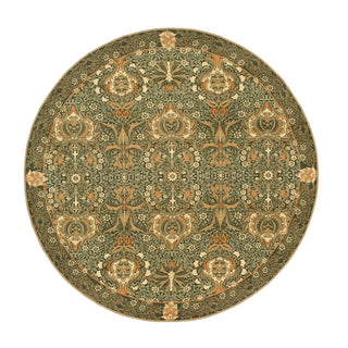 Washable Pomegranate Green Circle - William Morris