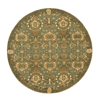 Washable Pomegranate Green Circle - William Morris