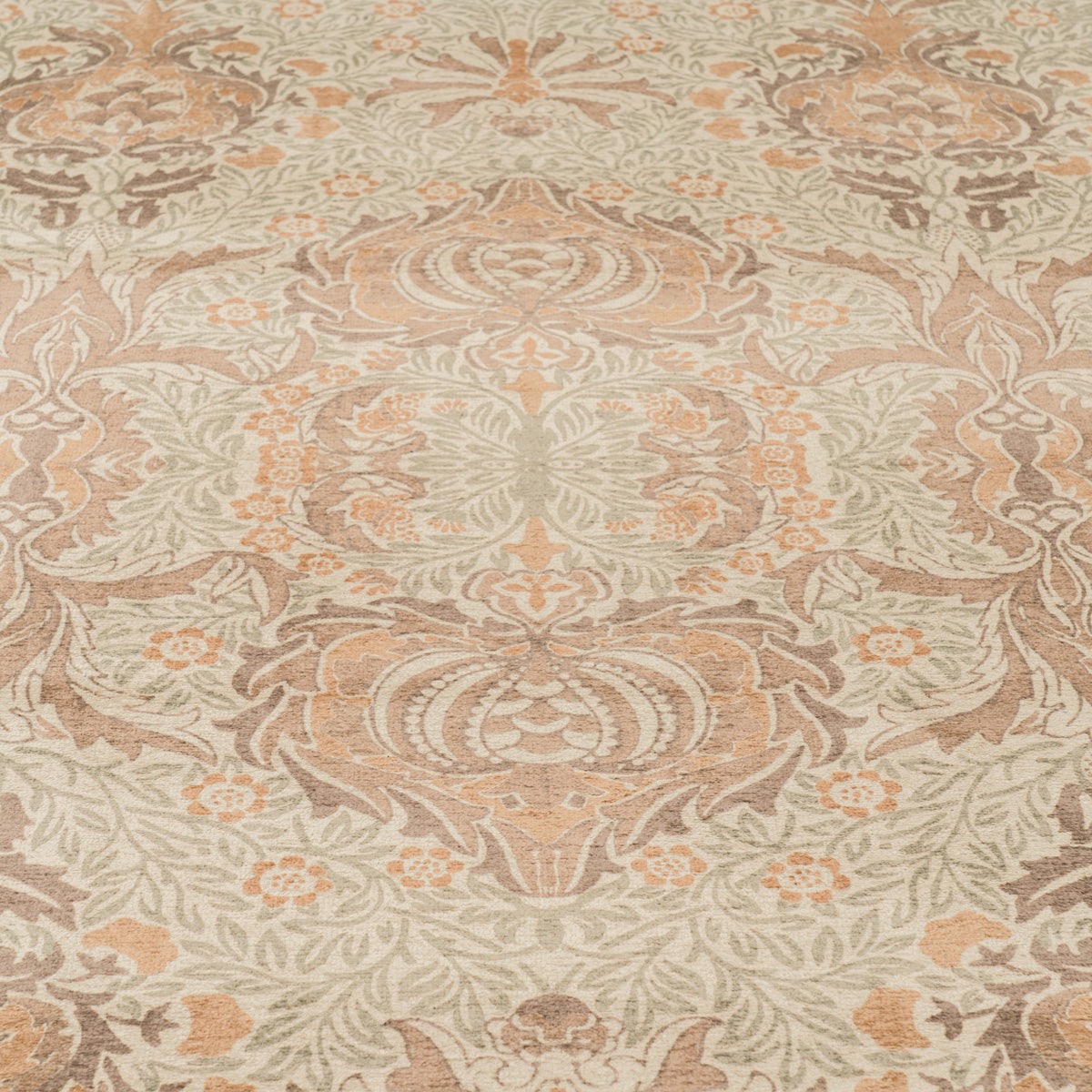 Washable Pomegranate Sage Indoor Doormat - William Morris