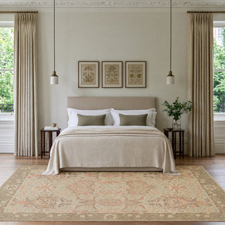 Washable Pomegranate Sage Rug - William Morris