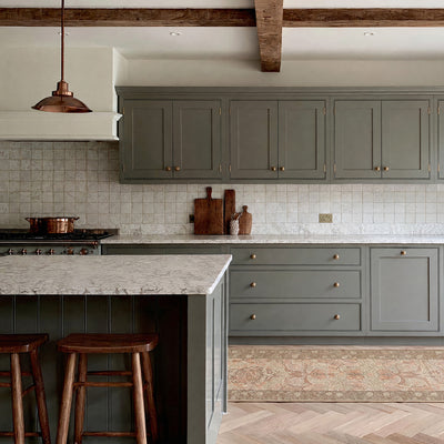 Washable Pomegranate Sage Runner - William Morris
