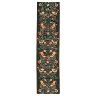 Washable Strawberry Thief Navy Runner - William Morris