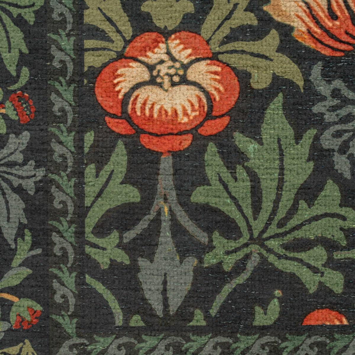 Washable Strawberry Thief Navy Circle - William Morris