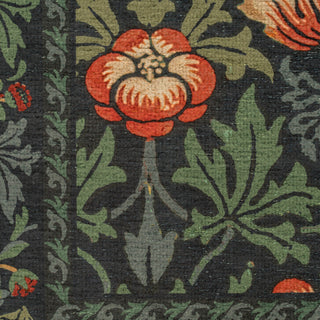 Washable Strawberry Thief Navy Kitchen Mat - William Morris