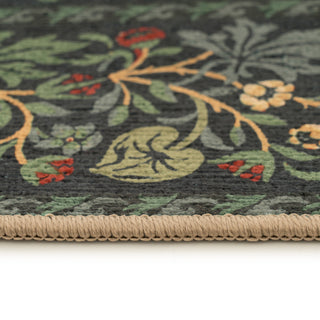 Washable Strawberry Thief Navy Circle - William Morris