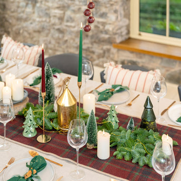 Washable Red Tartan Heritage Rug - Finn