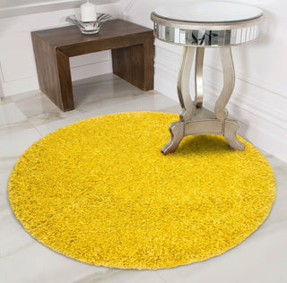 Yellow Shaggy Rug