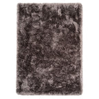 Plush Soft Grey Shaggy Area Rug - Zia