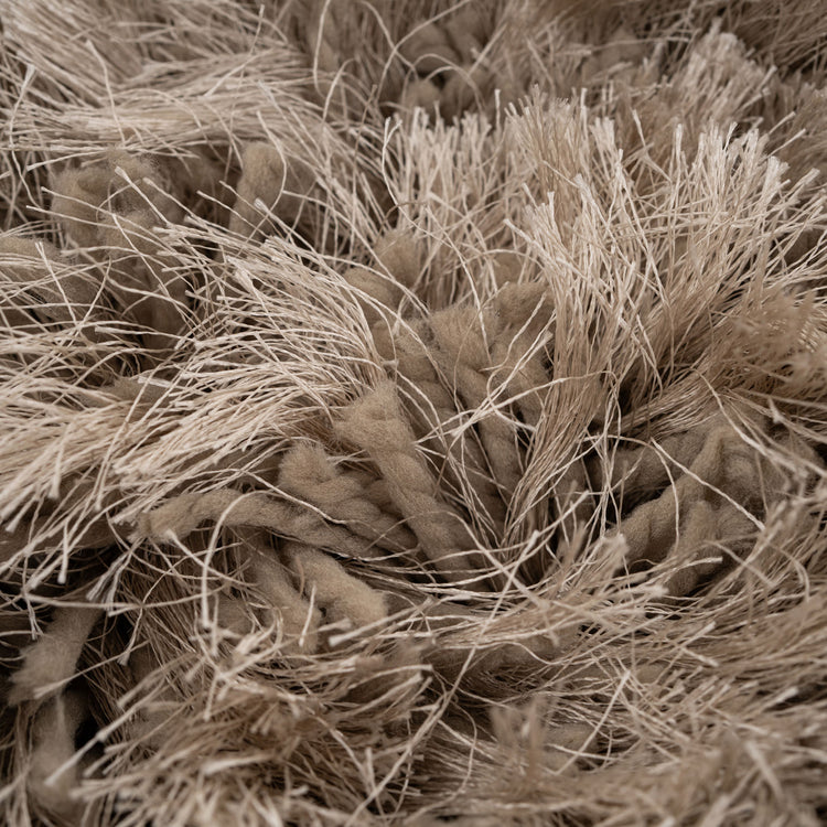 Plush Soft Greige Shaggy Rug - Zia | Shaggy Rugs | Kukoon Rugs Online