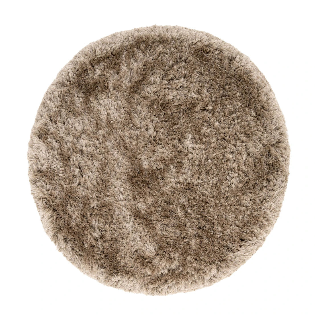 Plush Soft Greige Shaggy Rug - Zia