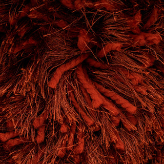Plush Soft Rust Orange Shaggy Rug - Zia
