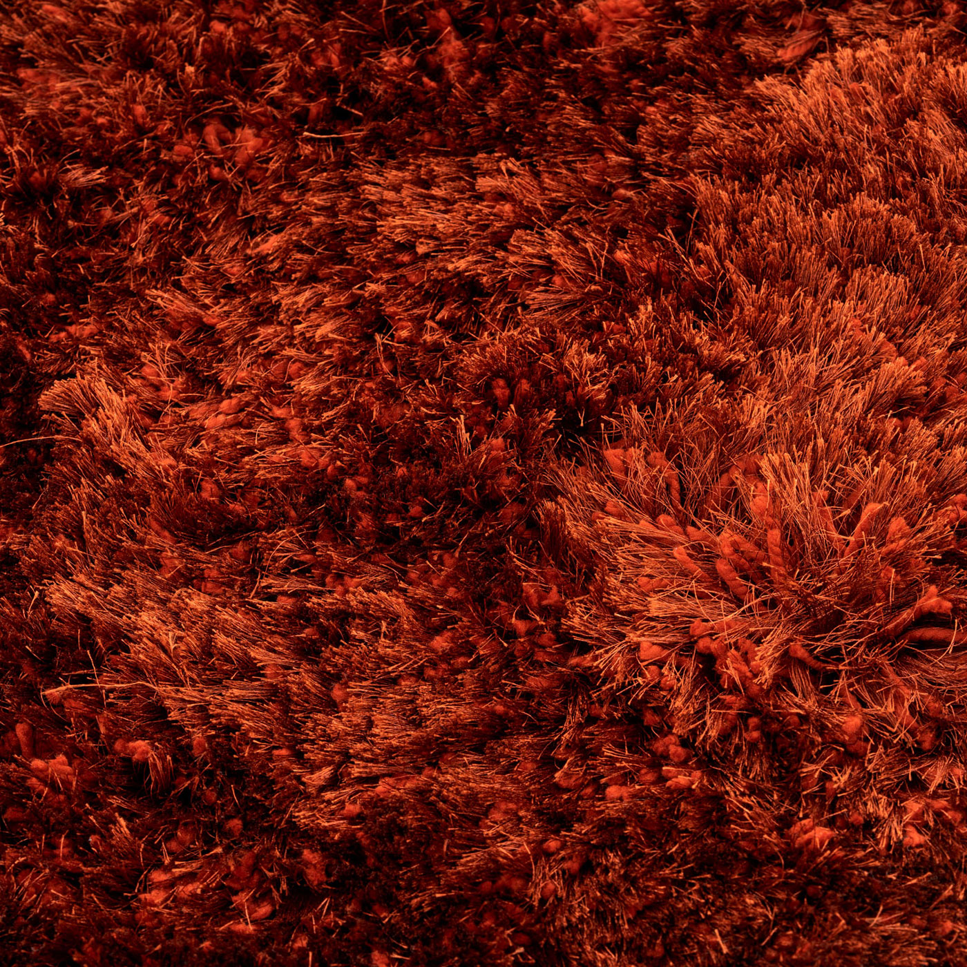 Plush Soft Rust Orange Shaggy Rug - Zia | Shaggy Rugs | Kukoon Rugs Online