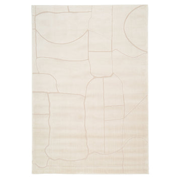 Soft Cream Abstract Rug - Aura