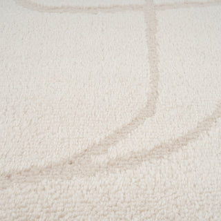 Soft Cream Scribble Rug - Zola