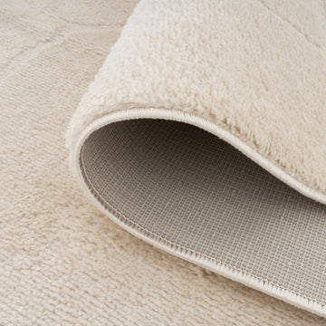 Soft Cream Scribble Rug - Zola